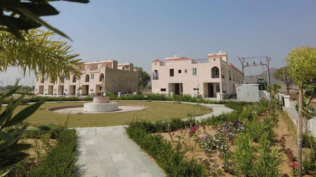 Untitled design (96) Front view of Globe Home Villas in Ajmer
