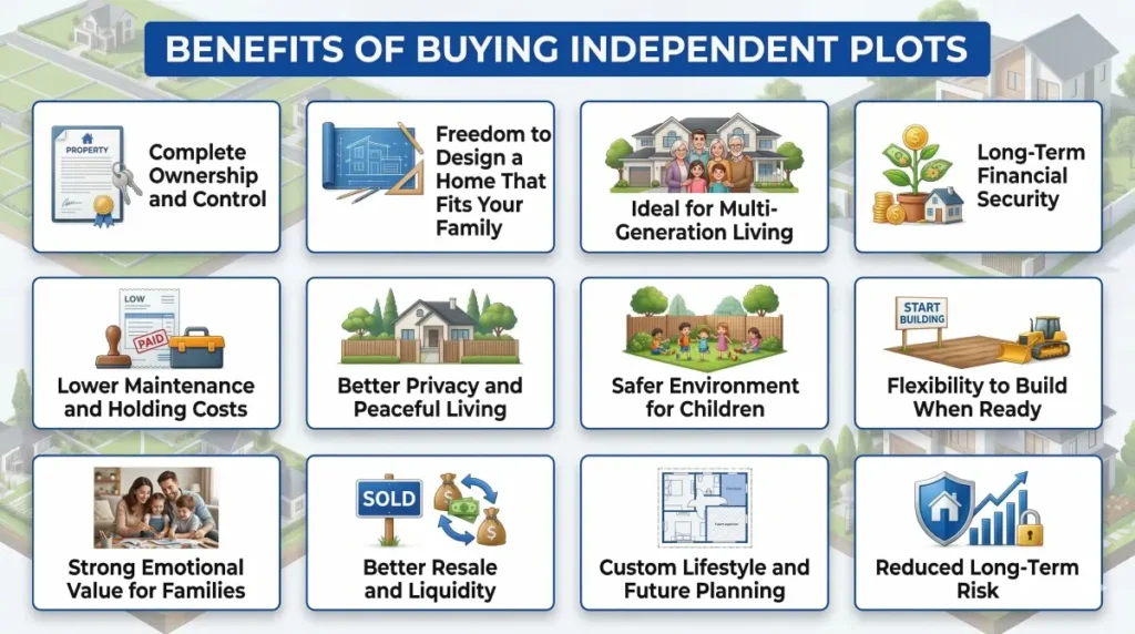  benefits of buying independent plots