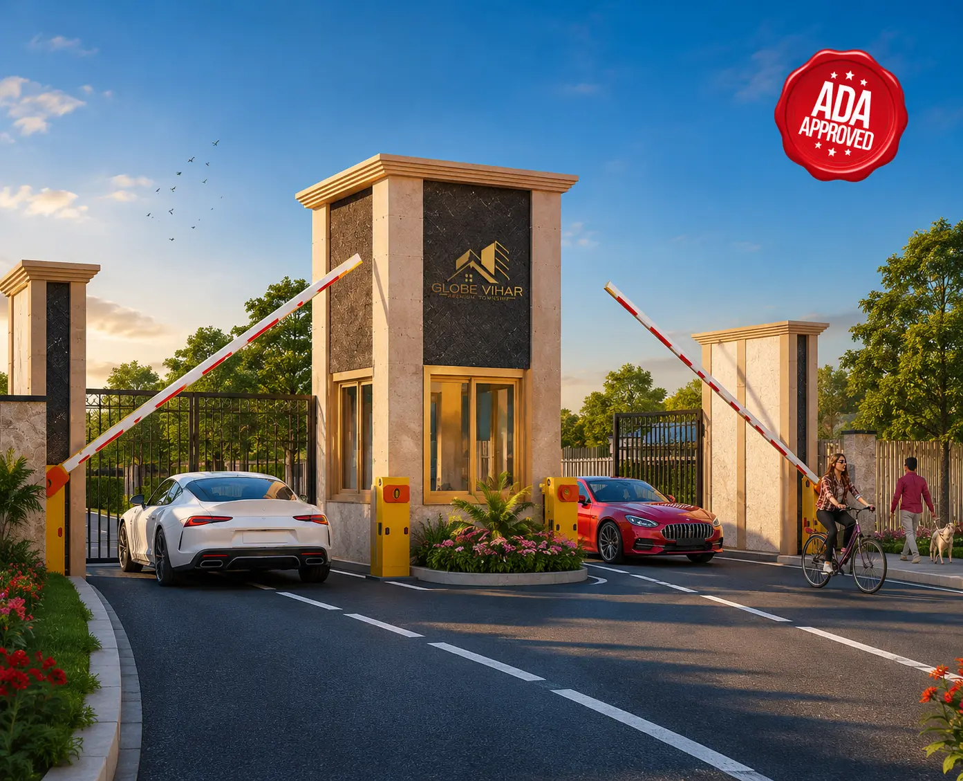 Premium entrance gate of Globe Vihar gated township project in Ajmer